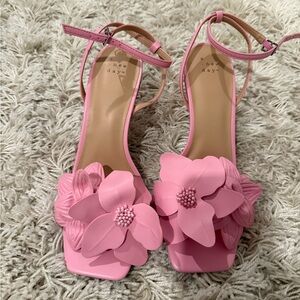 A New Day Women's Pink Floral short heels